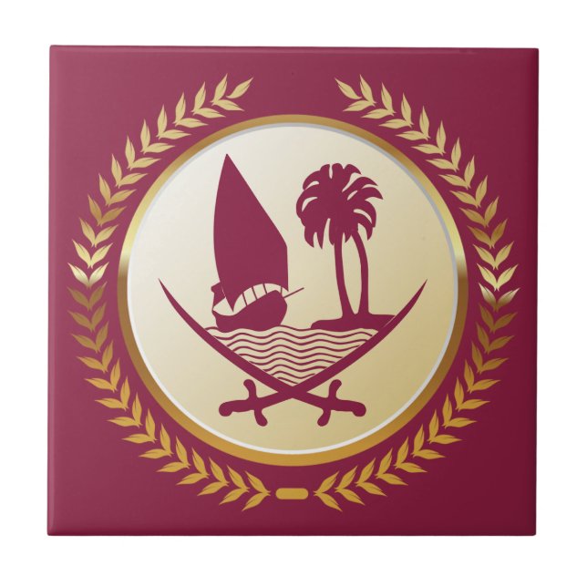 Emblema do Catar (Frente)