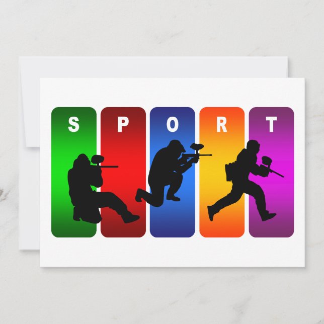 Emblema do Paintball Multicolor (Frente)