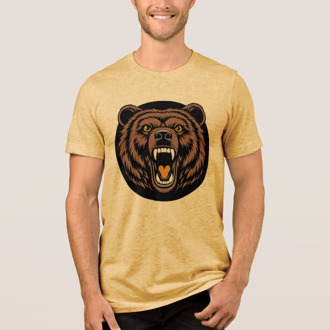 Emblema do Urso Rugindo Poderoso (Frente)