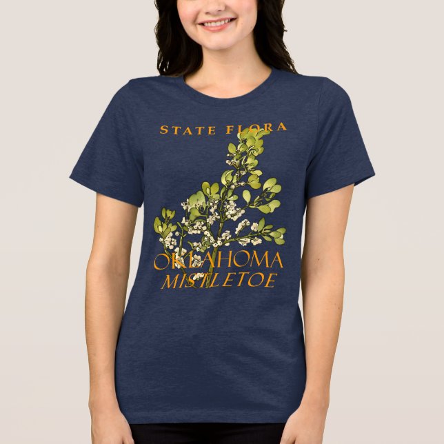 Emblema Floral do Território de Oklahoma Mistletoe (Frente)
