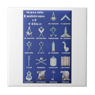 Emblemas dos pedreiro do escritório