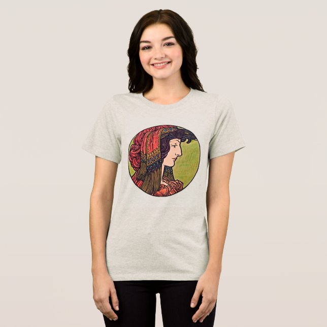 Embrace Elegance: Art Nouveau Vidro Estampado (Frente Completa)