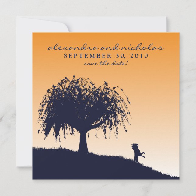 Embrace Engajado Salve o Anúncio de Data: laranja (Frente)