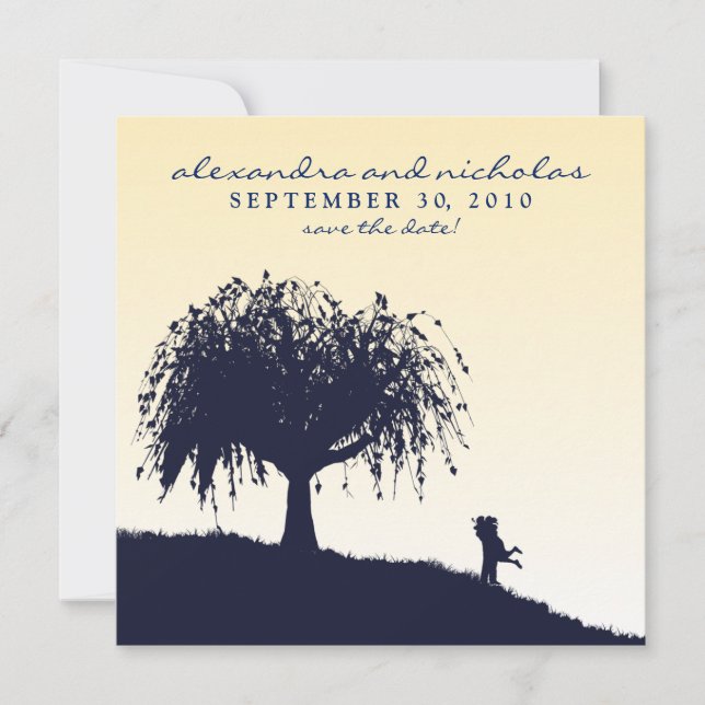 Embrace Engajado Salve o Anúncio de Data (pêssego) (Frente)