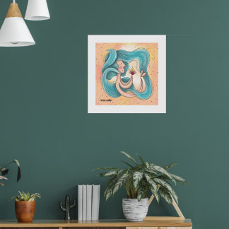 Embraço de luz - Poster de ilustração original