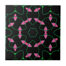 Emerald and Pink Kaleidoscope 
