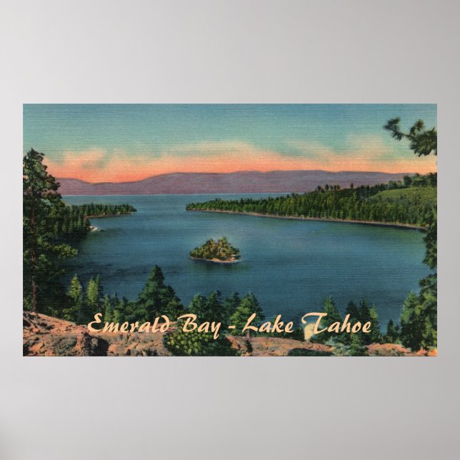Emerald Bay - Poster do Lago Tahoe (Frente)