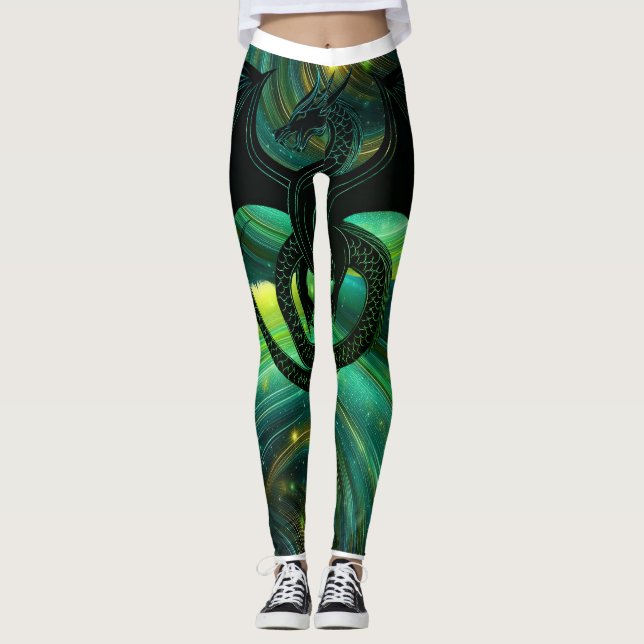 Emerald Dragon Leggings (Frente)