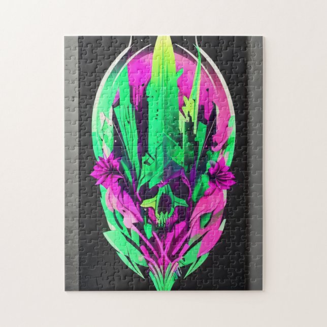 Emerald Enigma Skull Quebra-cabeça - 252 peças (Vertical)