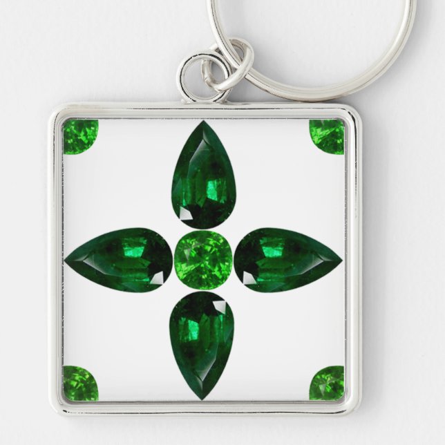 Emerald Gemstone Art, Chaveiro Verde (Frente)