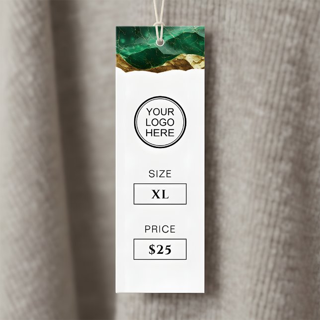 Emerald Gold Clothing Price Hang Tag (Criador carregado)