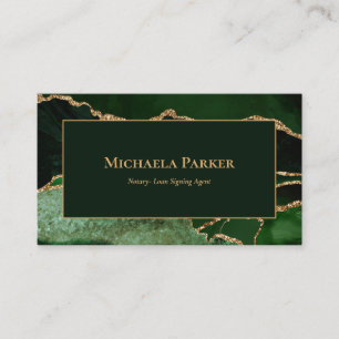 Emerald Green Agate Professional Cartão de visita