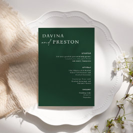 Emerald Green Calliographic Script Modern WEDDING