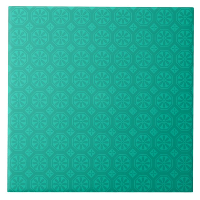 Emerald Green Floral Pattern (Frente)