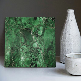 Emerald Green Wall Decor Art Nouveau Mosaico