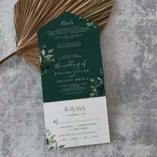 Emerald Greenery Casamento de Foto Verde