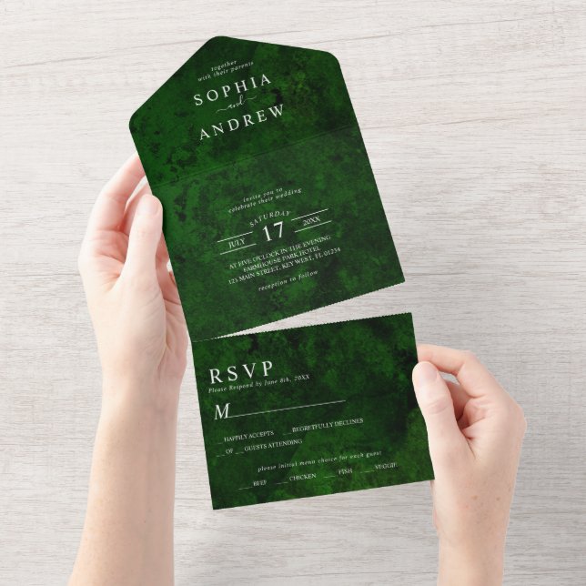 Emerald Greenery e Silver Calliografia (Aba destacável)
