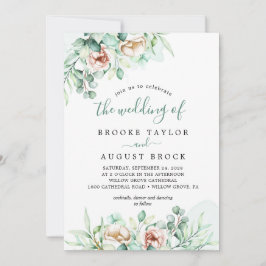 Emerald Greenery O Casamento Do Convite