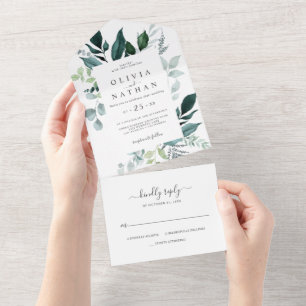 Emerald Greenery Woodland Casou Tudo Em Um