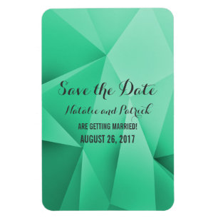 Emerald Jewel Tones salva o ímã flexível de data