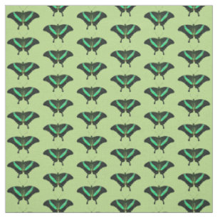 Emerald Swallowtail Butterfly Tecido (Verde)