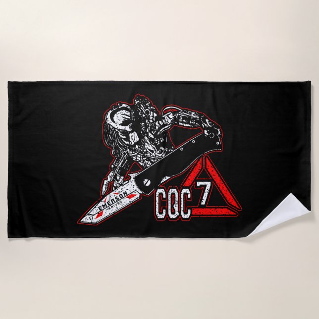 Emerson Knives CQC-7 Predator Toalha de Golfe Bran (Frente)