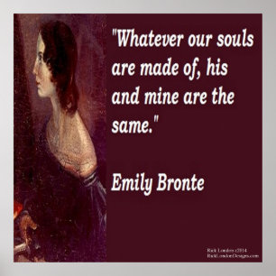 Emily Bronte e Familiar Nossa Almas Citam Poster
