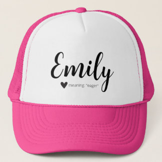 Emily Name Significa Boné de chapéu personalizado