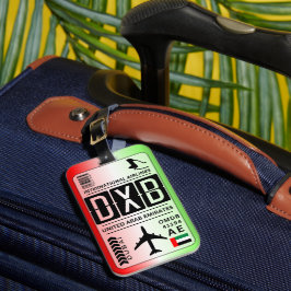 Emirados Dubai - Etiqueta de Bagagem