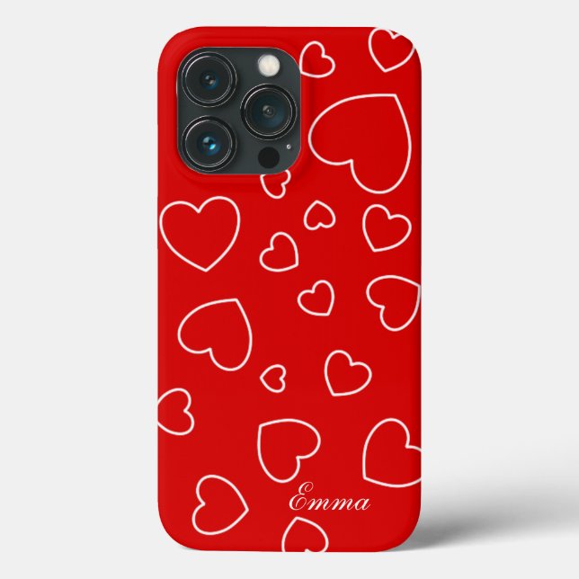 Emma - ou seu nome, Modelo, Hearts Case-Mate iP (Verso)