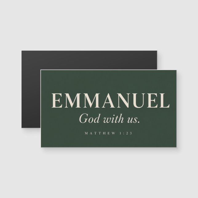 EMMANUEL | Mateus 1:23 | Natal (Frente/Verso)