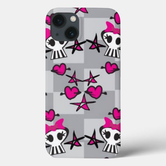 Emo Skulls Pattern (Verso)
