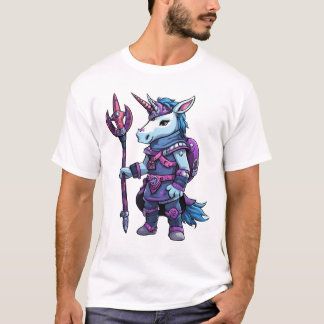 Emo Unicorn Viking: Camiseta Cartoonish Rock Rebel