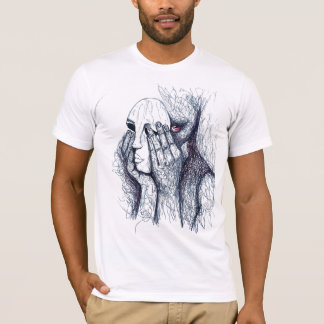 Emoções ocultas - Design de camiseta surreal de ar