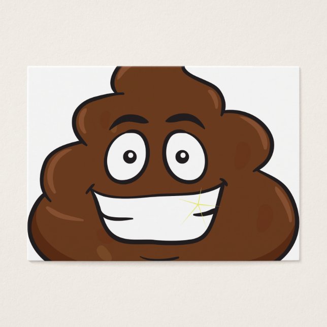 emoji de cocô engraçado (Frente)