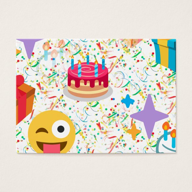 emoji de feliz aniversário (Frente)