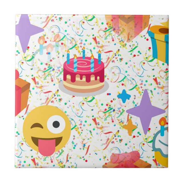 emoji de feliz aniversário (Frente)