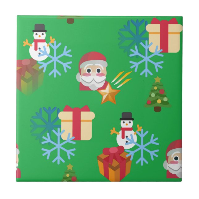 emoji de natal verde (Frente)