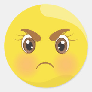 Emoji louco & irritado enfrenta etiquetas