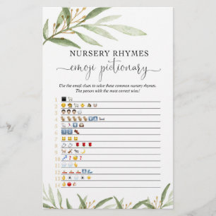 Emoji pictionary game gold greenery