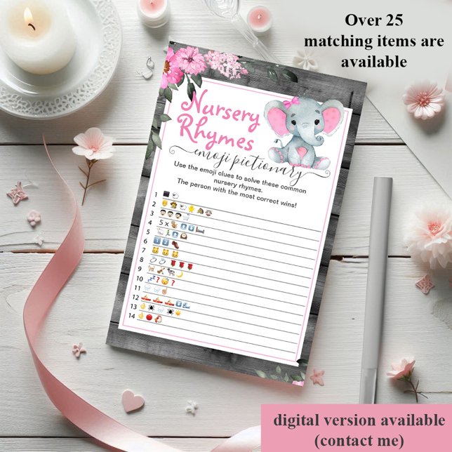 Emoji pictionary Girl game elefante (Criador carregado)