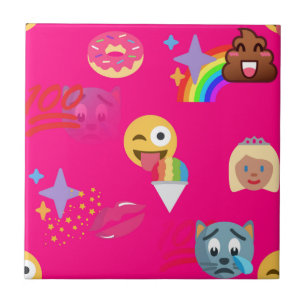emoji rosa quente