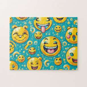 Emojis Easy Brain Art Quebra-cabeça FotoQuebra-cab