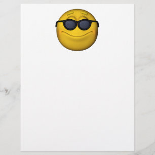 Emoticon com óculos de sol