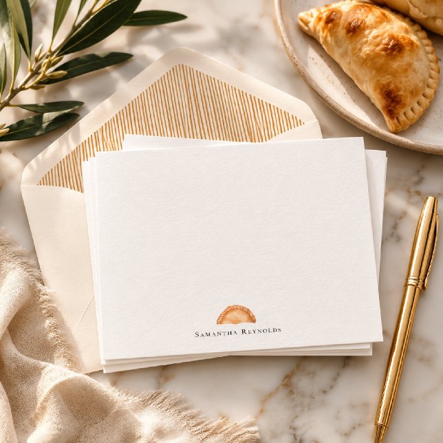 Empanada Monograma | Cartões Personalizados (Criador carregado)