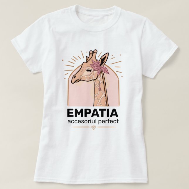 Empatia, camiseta perfeita e acessível (Frente do Design)