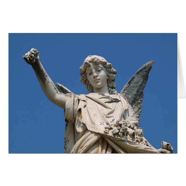 Empenho de Angel - cartão (Frente Horizontal)