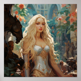 Empoderando a Poster do guerreiro feminino   Fem M