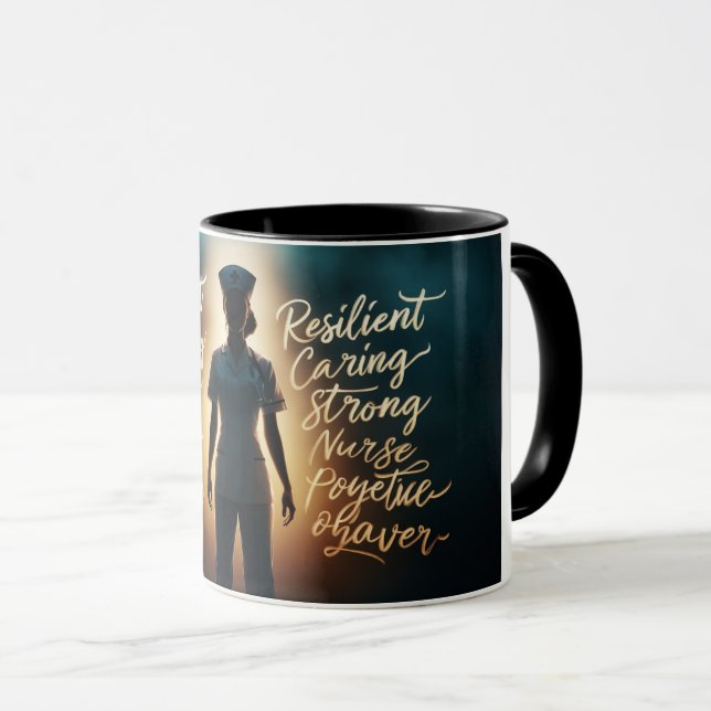 Empodere Seus Dias: Caneca "Força & Graça" (Frente Esquerda)