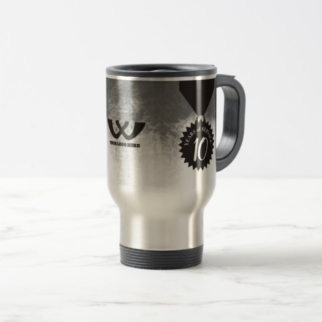 Empregado caneca do prêmio do aniversário do marco (Frente Esquerda)